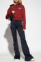 Balmain Sweatshirt met mini flocked Parijs detail Rood Dames - Thumbnail 4