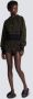 Balmain Gemonogrammeerde cropped katoenen sweatshirt Black Dames - Thumbnail 6