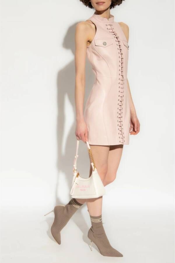 Balmain Mouwloze mini-jurk Roze - Foto 7