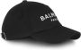 Balmain Logo-geborduurde Baseballpet Zwart Heren - Thumbnail 3
