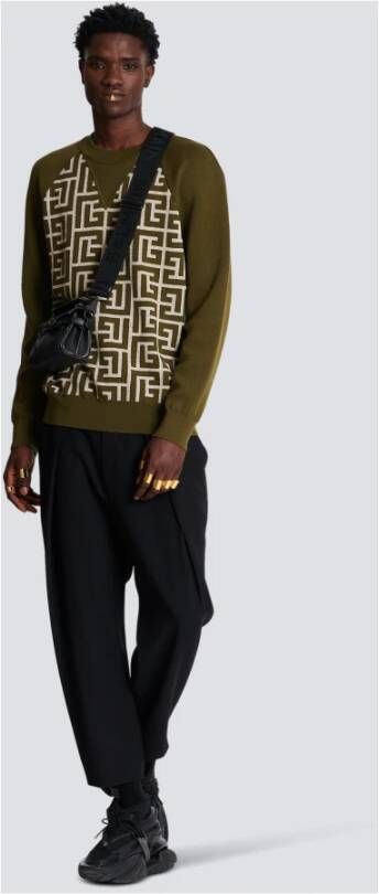 Balmain Knitwear Groen Heren