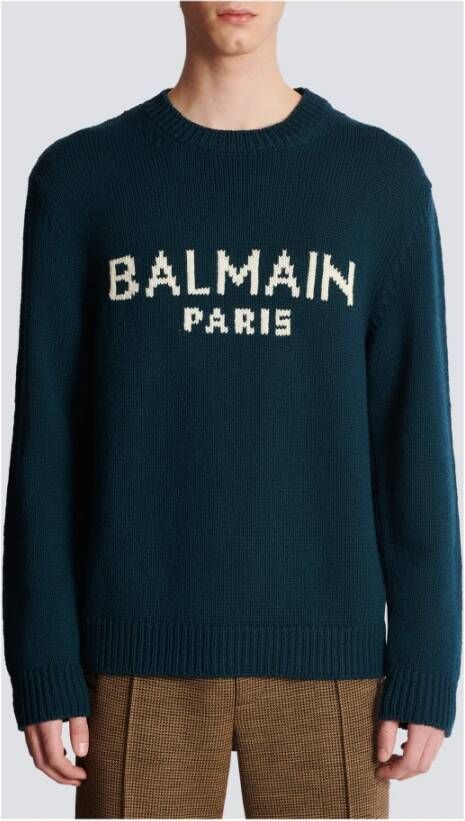 Balmain Knitwear Groen Heren