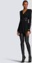 Balmain Pailletten Gebreide Jurk met V-Hals Black Dames - Thumbnail 5