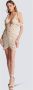 Balmain Off-shoulder jurk Beige - Thumbnail 5