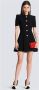Balmain Ribgebreide mini-jurk Zwart - Thumbnail 2