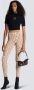 Balmain Knitted leggings with maxi monogram Beige Dames - Thumbnail 2