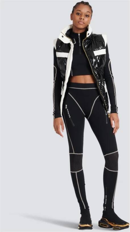 Balmain Legging met contrasterend stiksel Zwart - Foto 2