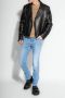 Balmain Blouson biker en cuir Zwart Heren - Thumbnail 2