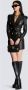 Balmain Leren blazerjurk Zwart - Thumbnail 7
