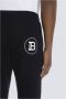 Balmain Logo bedrukte katoenen joggingbroek logo printed cotton jogging bottoms Black Green Heren - Thumbnail 4