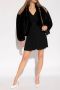 Balmain Pailletten Gebreide Jurk met V-Hals Black Dames - Thumbnail 6
