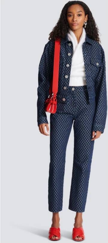 Balmain Cropped top Blauw - Foto 4