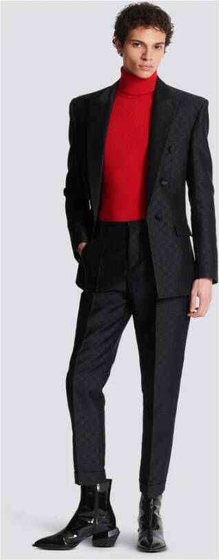 Balmain Satijnen blazer Zwart - Foto 5