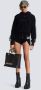 Balmain Monogram fluwelen shorts Blauw Dames - Thumbnail 2