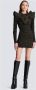 Balmain Mini-jurk met monogramprint Zwart - Thumbnail 2