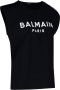 Balmain Katoenen T-shirt met logoprint Black Dames - Thumbnail 2