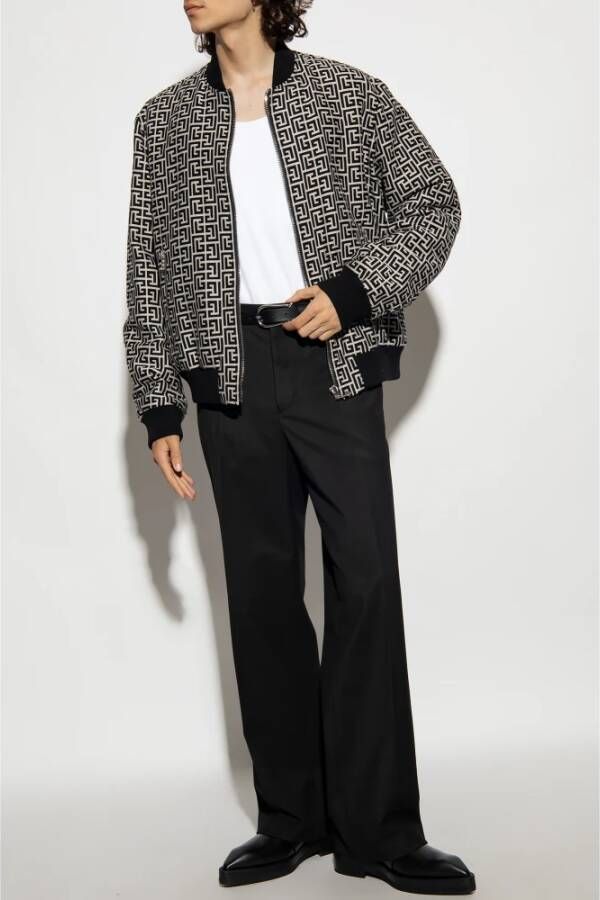 Balmain Omkeerbaar bomberjack Zwart - Foto 7
