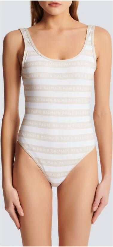 Balmain Badpak met logoprint Wit - Foto 3