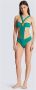 Balmain Gedrapeerd badpak Blue Dames - Thumbnail 2
