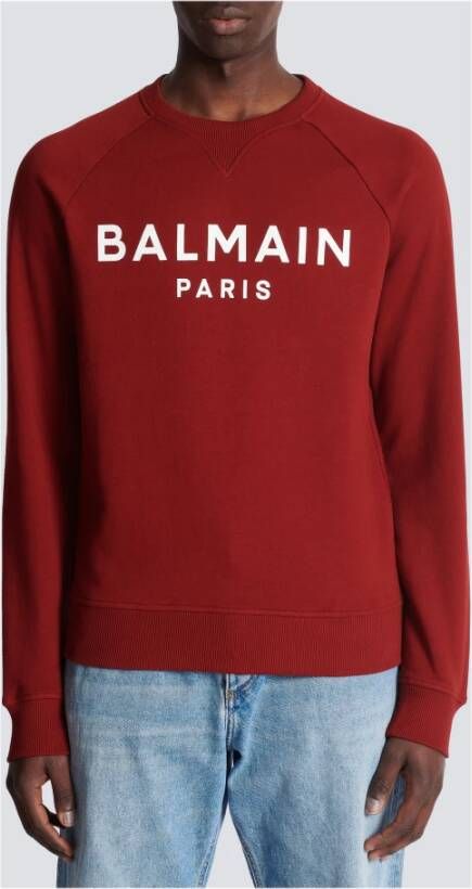 Balmain Paris sweatshirt Rood Heren