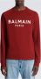 Balmain Sweatshirt met logo Rood Heren - Thumbnail 4