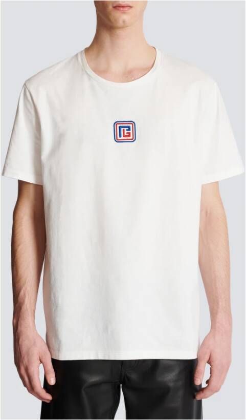 Balmain PB T-shirt Wit Heren