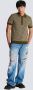 Balmain Wool polo shirt with monogram Green Heren - Thumbnail 2