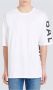 Balmain Polo Shirts Oversized ecologisch ontworpen katoenen T-shirt met logoprint White Green Heren - Thumbnail 4