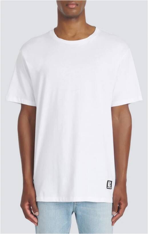 Balmain T-shirt met logopatch Wit - Foto 3