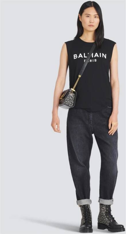 Balmain T-shirt met knopen Zwart - Foto 6