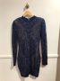 Balmain Pre-owned Blauwe Stretch Viscose Openwork Jurk Blue Dames - Thumbnail 1