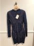 Balmain Pre-owned Blauwe Stretch Viscose Openwork Jurk Blue Dames - Thumbnail 4