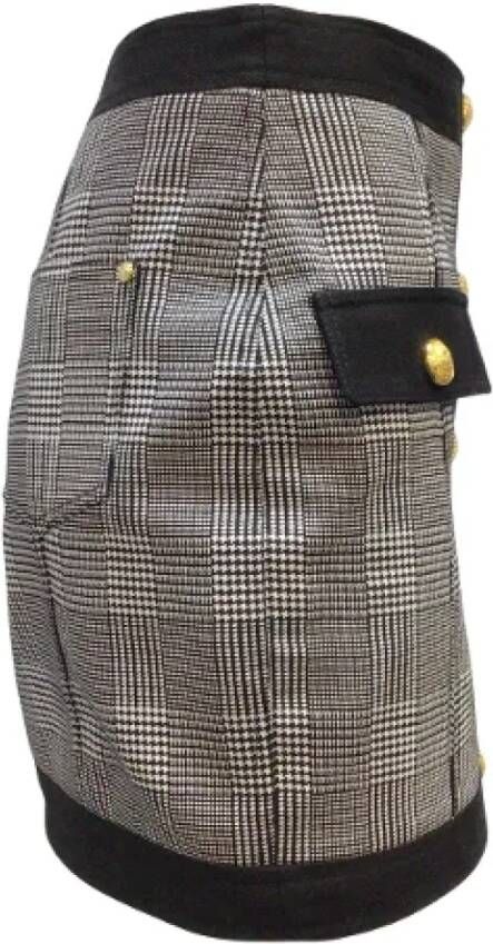 Balmain Pre-owned Cotton bottoms Zwart Dames