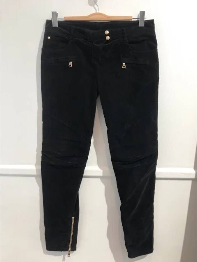 Balmain Pre-owned Denim jeans Zwart Dames