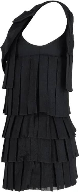 Balmain Pre-owned Polyester dresses Black Dames