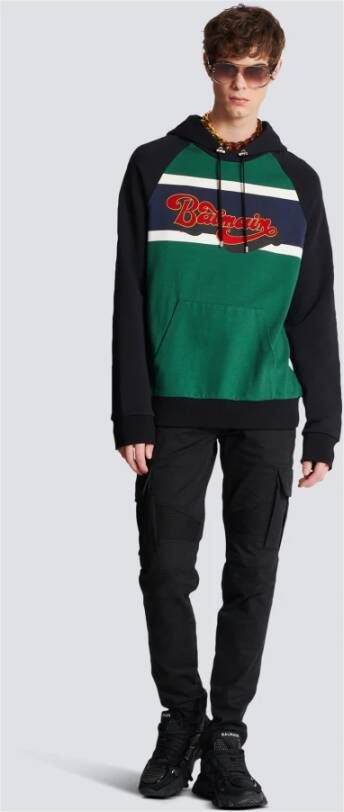 Balmain retro '70s hoodie met capuchon Meerkleurig Heren