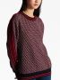 Balmain Geknipte geborduurde gebreide trui Meerkleurig Dames - Thumbnail 4