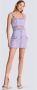 Balmain Top brassière en tweed à détails brodés Paars Dames - Thumbnail 2