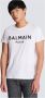 Balmain T-shirt en coton éco-responsable imprimé logo Wit Heren - Thumbnail 5
