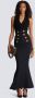 Balmain Gebreide haltertop Zwart - Thumbnail 2