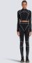Balmain Jersey crop top Zwart Dames - Thumbnail 2