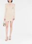Balmain Luxe Jacquard Korte Jurk Beige Dames - Thumbnail 2