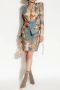 Balmain Hemels bedrukte canvas rok met veters Meerkleurig Dames - Thumbnail 6