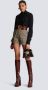 Balmain EFZ Noir Ivoire Rouge High Waisted Geplooide Shorts Green Dames - Thumbnail 2