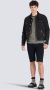 Balmain Cotton shorts with flocked Paris logo Zwart Heren - Thumbnail 3