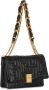 Balmain Zachte Gewatteerde Zwarte Tas met Kettingdetail Black Dames - Thumbnail 2