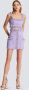 Balmain Tweed rok met geborduurde details Purple Dames - Thumbnail 2