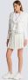 Balmain Fringed tweed skater skirt White Dames - Thumbnail 2