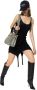 Balmain Straps Ribfluwelen Jurk Black Dames - Thumbnail 2