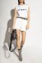 Balmain Eco-verantwoord katoenen T-shirt met logo print White Dames - Thumbnail 3